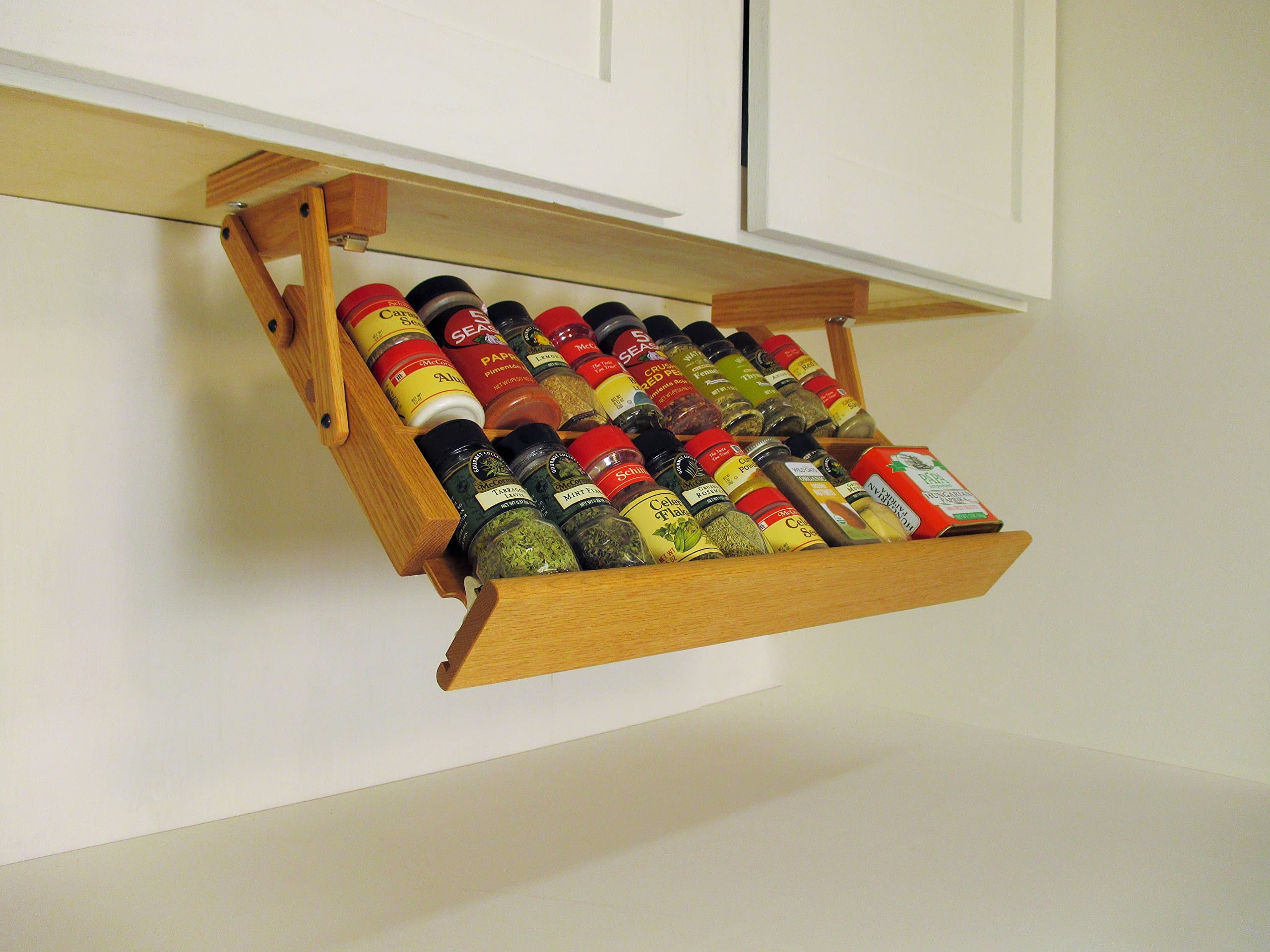Under Cabinet Spice Rack (English Chestnut)