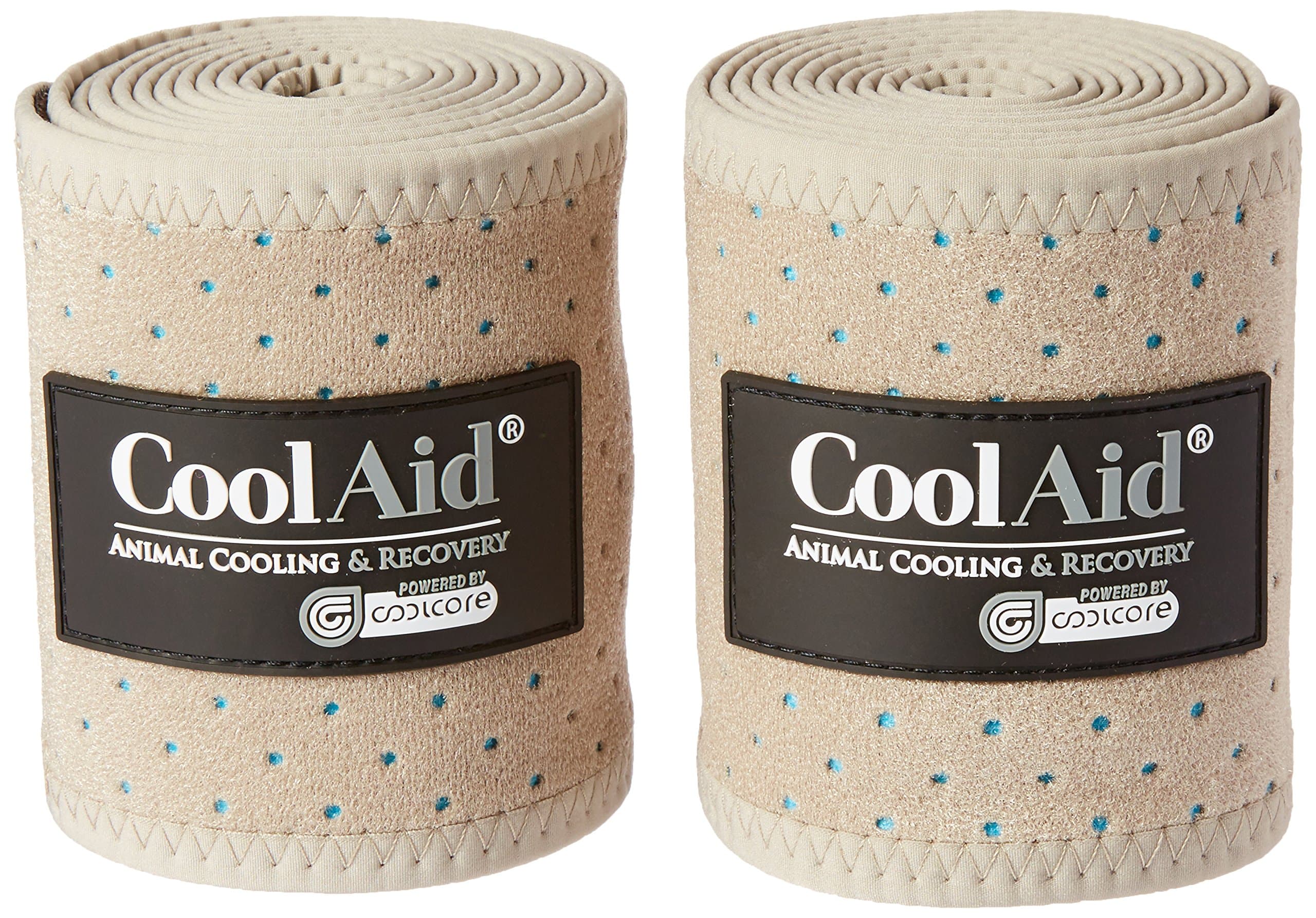 CoolAid Equine Black Icing/Cooling Polo Wraps ~ Large