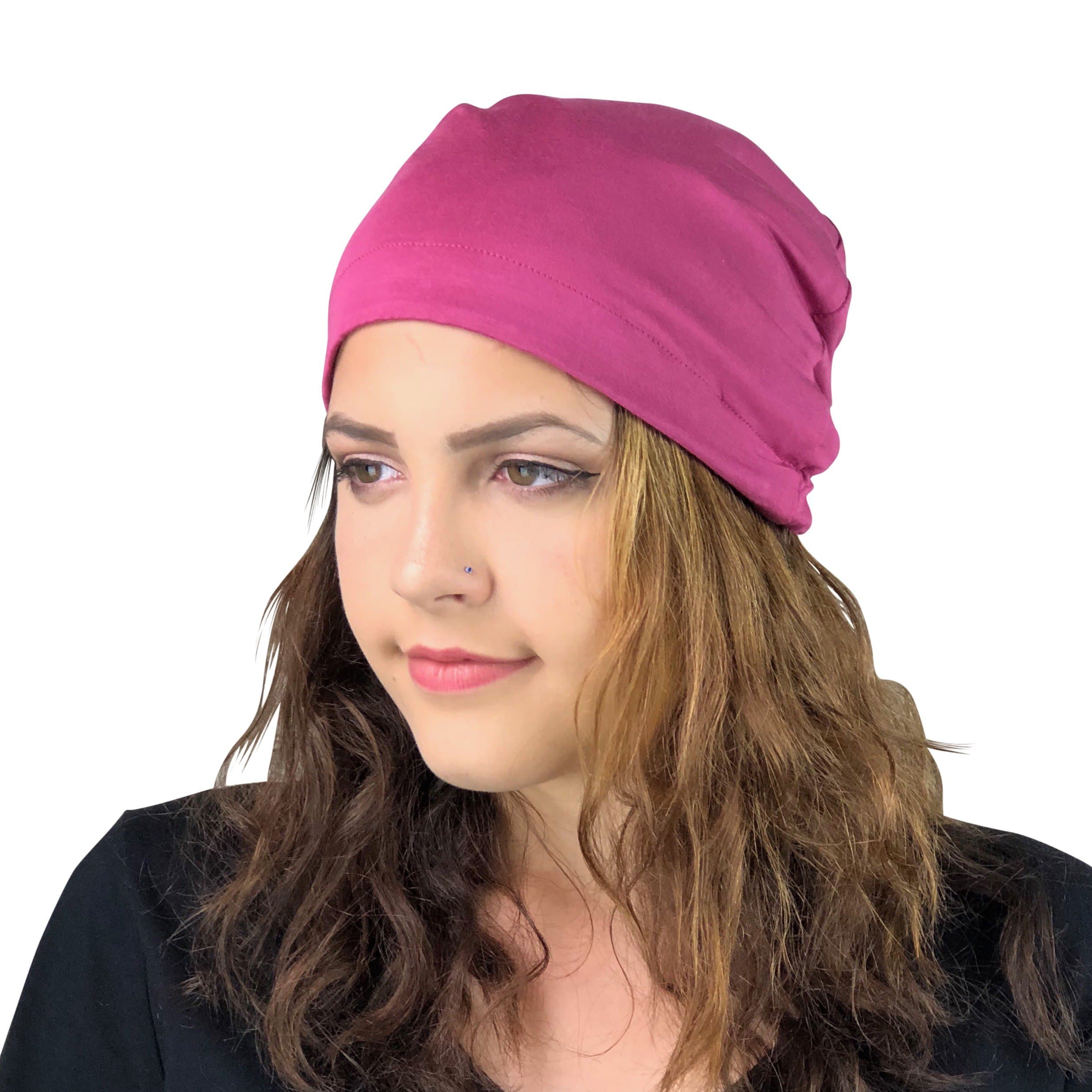 Adjustable Drawstring Bamboo Satin Lined Hat Cap Beanie