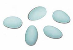 Blue Sugared Almonds Wedding Favours x50