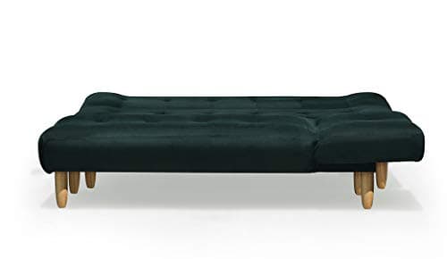 Cherry Tree Furniture 2+1 Modular Sofa Bed Settee with Chaise Lounge, L-shaped 3-Seater Corner Sofa Bed (Dark Green Velvet)
