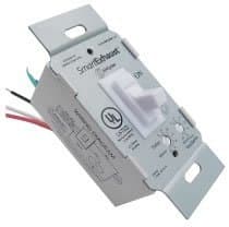 SmartExhaust Time Switch - Bathroom Fan Switch - White - 4.5 x 1.75 Inches - Precise Ventilation Control, Delay Function