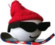 Coolballs Half Pipe Dude Snowboarder Antenna Topper
