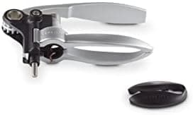 Le Creuset Lever Corkscrew and Foil Cutter Wine Accessory Gift Set, for All Cork Types, LM-250, Satin Chrome, 49005000000100