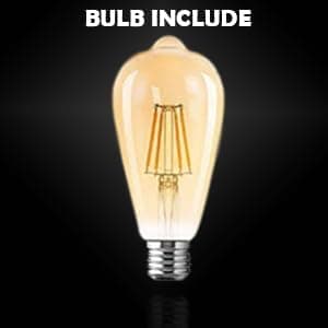 Royal Diamond Surface Mounted Glass Uplight Wall Lamp with Bulb (Pack of 1) (WL-122, 1)