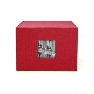 'Havana' red medium photo box by Kolo -