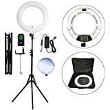 YIDOBLO96W 18" LED Ring Light Kit FE-480II with Makeup Mirror,Tripod Stand,Camera Phone Holder and Bag,Bicolor Continuous Lighting for Photo Studio Video Portrait Film Selfie YouTube Photography