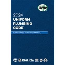 2024 Uniform Plumbing Code Illustrated Training Manual