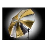 Interfit INT385 60-Inch Umbrella (Gold/Silver)