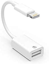 Zoyuzan Lightning Male To Usb Female Adapter Otg Cable For Apple Iphone 11 12 Mini Max Pro 7 8Plus Ipad Air3 A Camera Memory Stick Connector Keyboard & Mouse Flash Drive Connection Kit Splitter