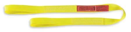 Lift-All EE1601DFX6 Webmaster 1200 Type 3 Standard Flat Eye/Eye Web Sling, 1 Ply, 1" Width, Polyester, 6" Length
