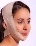 Facial Compression & Chin Support STRAP AFTER FACELIFT EASY ON/OFF - Large Beige
