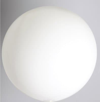 GLOBOS White 2ft (24") Latex Balloons 10pk
