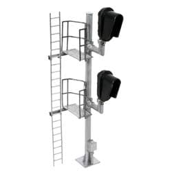 HO Scale Signal Hooded Modern [Double Head-Left]