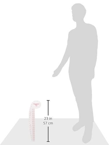 Dritz Styling Design Ruler Rulers & Accessories, Clear, 1Pack