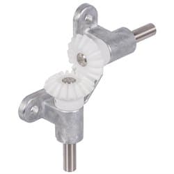 Open Angular Drive OW2 with polyacetal Bevel Gears Stainless Steel shafts Ø 10mm Module 2 16 Teeth 1:1 Version 10 PN: 41035520