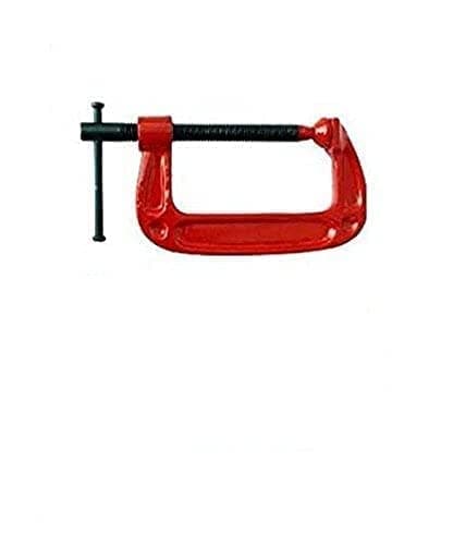 JMD Heavy Duty G-Clamp Type Clamping Tool Set with Chrome Plated Screw, Red color multi sizes (2 Inch)