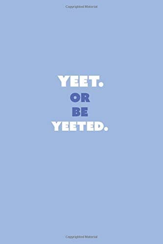 Yeet or be Yeeted: A Funny Meme Notebook Gift Journal