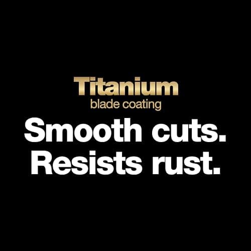 Fiskars SoftGrip Titanium Scissors All Purpose - 8" Straight Handle Scissors for Office, Arts, and Crafts - Orange