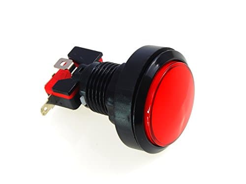 45mm Arcade Style Big Round Push Button (Red)