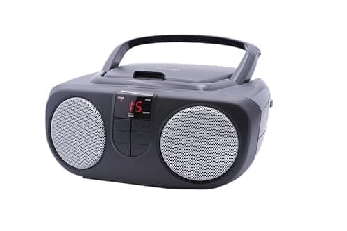 Sylvania SRCD243M-Black Portable CD Radio