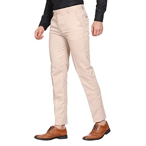 MALENO Men Formal Trouser Regular Fit Solid | Soft and Breathable Pant Combo (Pack of 2)