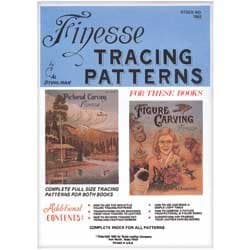 Tandy Finesse Tracing Patterns Pack (Patterns for The Leathercrafting Books 'Figure Carving' and 'Pictorial Carving Finesse