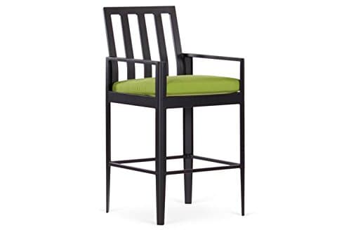 Stationary Serene Bar Stool, CANVAS CORK-Sparkle Gray Frame