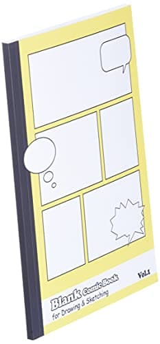 Blank Comic Book for drawing and sketching: Notebook for kids or everyone who want to create your own comics, Bedtime story , cartoons or storyboard ... Small notebook 5.5" x 8.5" size / 78 pages.