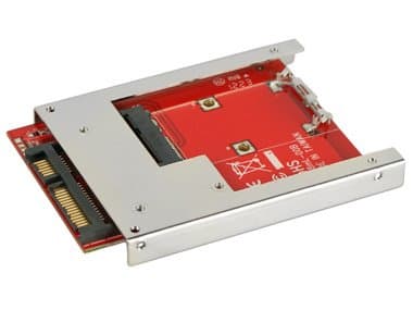 KoutechIO-ASS111 Latch mSATA to 2.5" SATA Device Converter with Metal Frame