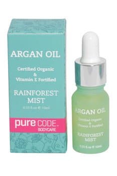 PURECODE Unscented 100% Pure Organic Argan Oil with Vitamin E Fortified - Made In the USA (10ml)