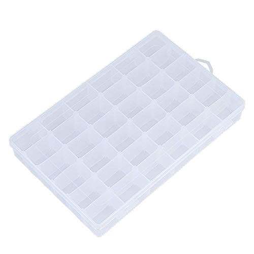 FSC Lighting Jewelry Storage Box,Storage Container Boxes with Adjustable 36 Grid Dividers/Organizer Storage Container ¡­