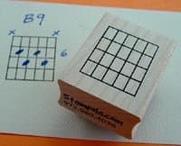 Guitar Chord Stamp (Large) - 4 Fret.