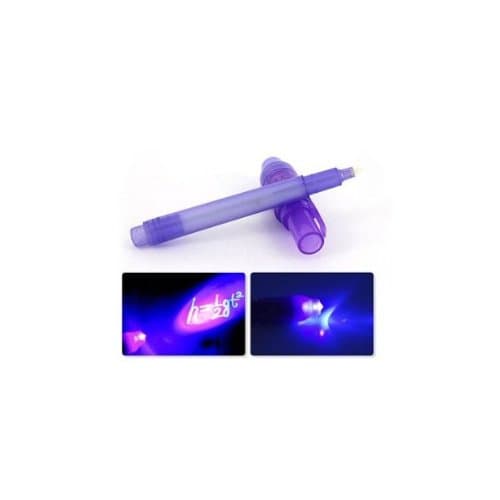 2 in 1 Invisible Ink Pen UV Black Light Combo (Purple)