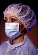 24" White Polypropylene Bouffant Cap - 1 Case of 500 - Bagged