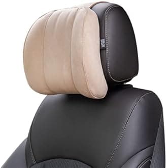 Car Headrest Pillow Soft Suede Fabric Memory Foam Car Neck Pillow Ultimate Comfort and Support for Driving and Travel