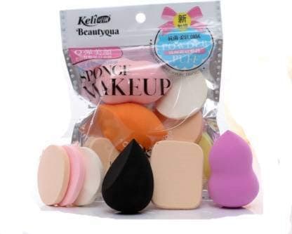 LSARI Makeup Cotton Pad Applicator Foundation Blender Powder Buff Sponge Cosmetic Puff (6 in 1)