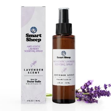 Anti-Static Laundry Scenting Spray with Essential Oils (Lavender, Lemon, Orange) (Lavender)