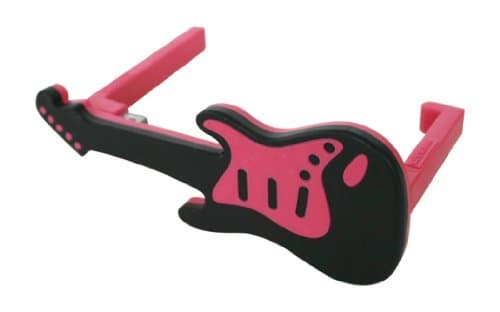 Bag Hanger Guitar Pink Black