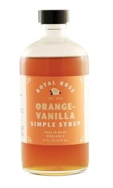 Orange-Vanilla Simple Syrup 8oz