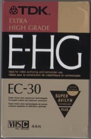 TDK Extrac High Grade EC-30 tape VHS