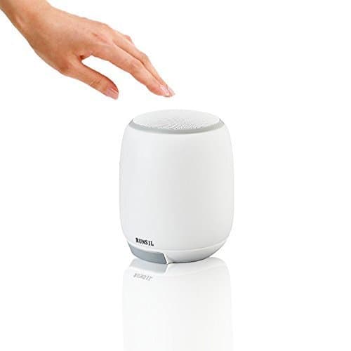 RUNSIL Portable Table Lamp Wireless Bluetooth Speaker, IP4 Waterproof-Subwoofer Music night light-RGB Color Change-Warm lights bedside-Promote Baby Sleep, 6000mAh Lithium Battery Valentine's Day