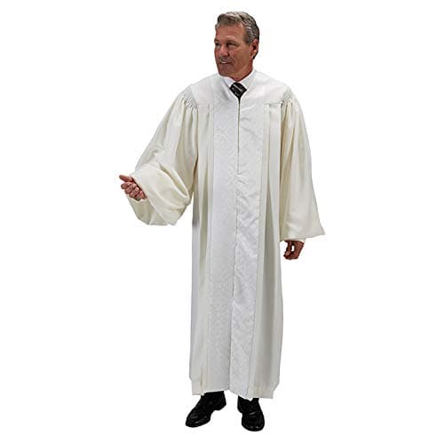 CambridgeAutom White Pulpit/Pastor Robe Available in Small, Medium, Large, X-large