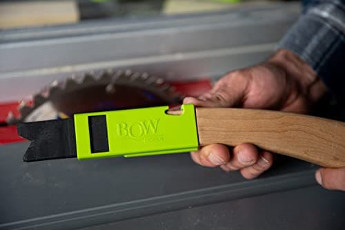 BOW Products PushPRO PP1 - Push Stick for Table Saw - EVA Tip Push Block Reduces Vibration and Improves Material Grip - Woodworking Tools and Safety Accessories