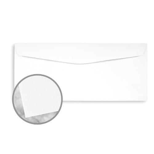 Conqueror Diamond White Envelopes - No. 10 Commercial (4 1/8 x 9 1/2) 24 lb Writing Wove Watermarked 500 per Box