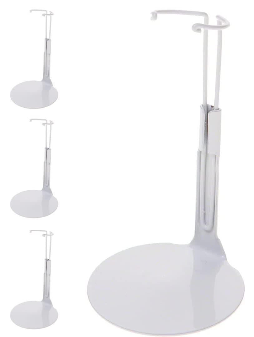 Kaiser Doll Stand 1101 - Tiny White Doll Stand for 5" to 6" Dolls and Action Figures, 3-Pack