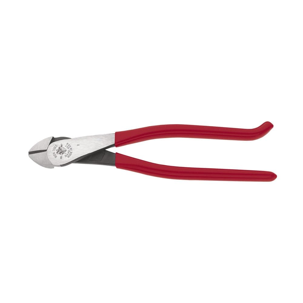 Klein Tools D248-9ST Diagonal Cutting Pliers, Made in USA, Ironworker's Diagonal Cutters with High Leverage Design, Works as Rebar Cutter and Rebar Bender, 9-Inch