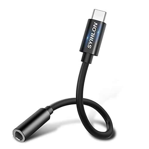 USB C to 3.5mm Headphone Jack Adapter, USB Type C to 3.5mm Audio Jack Dongle Cable Compatible with Pixel 4 3 2 XL,Samsung Galaxy S21/S20+/S20 Ultra/Note 20/10/10+/A80, OnePlus 6T/7T/7pro/8, iPad Pro
