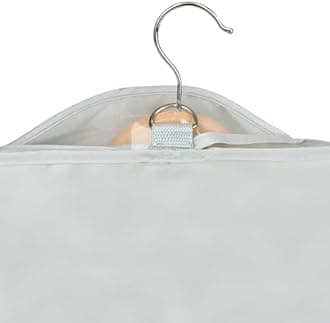 Univivi Garment Bags 60", Dress Bags Covers Long Bridesmaids Dresses, Dust Free Suit Clothes Covers Protector Bags, Dress Covers Garment Bags Full Length for Travel - Grey(3 Pack)