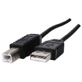 World of Data 0.5m USB 2.0 A to B Cable | High-Speed Transfer | 480Mbps | Compatible with Epson, HP, Canon, Lexmark & Oki USB Printers